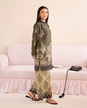 Everyday Luxe by Mona – Olive & Beige Silk Lawn 2pc Co-Ord Set | MES8