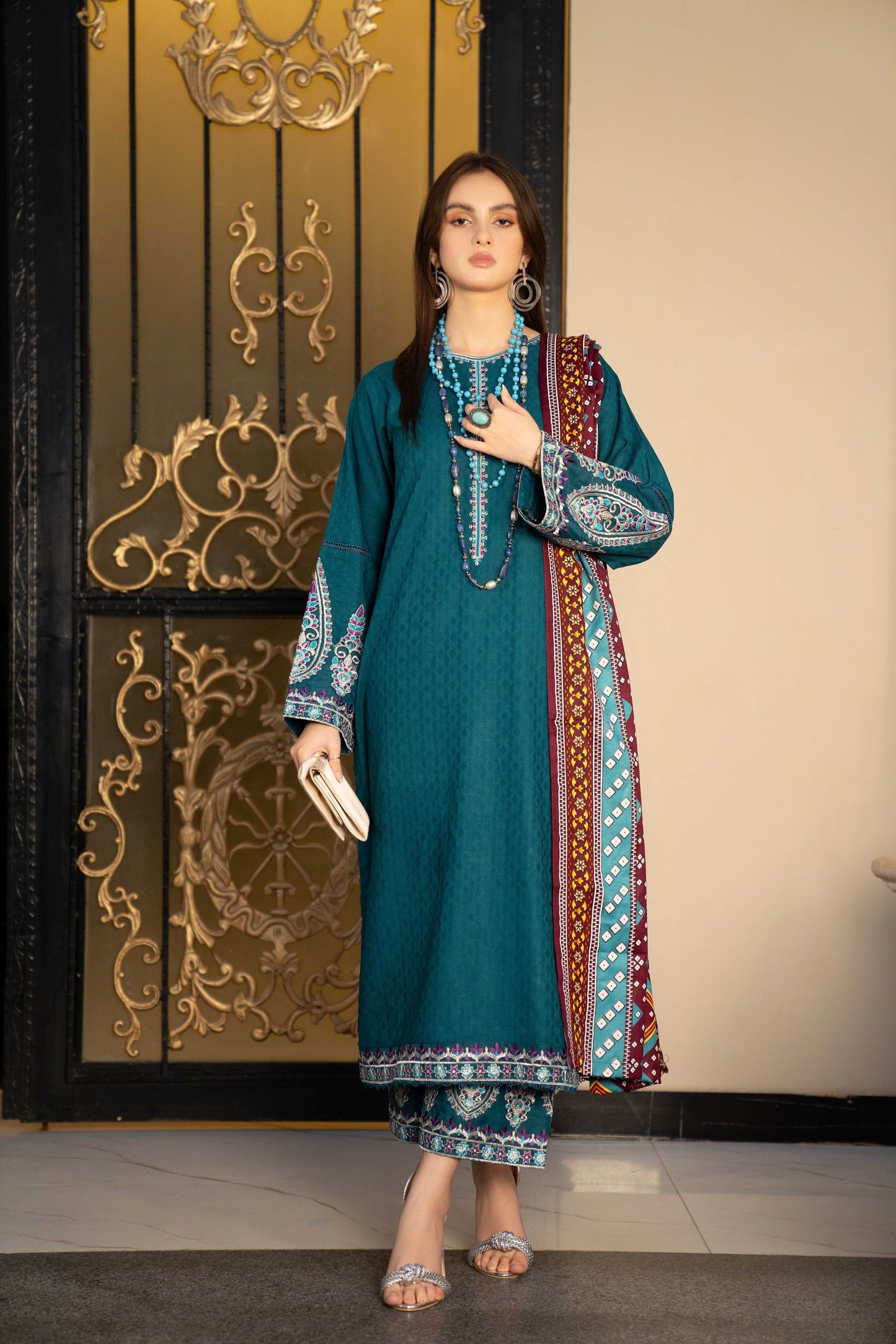 3pc Wool Shawl Collectoin by Aabpara ABV5