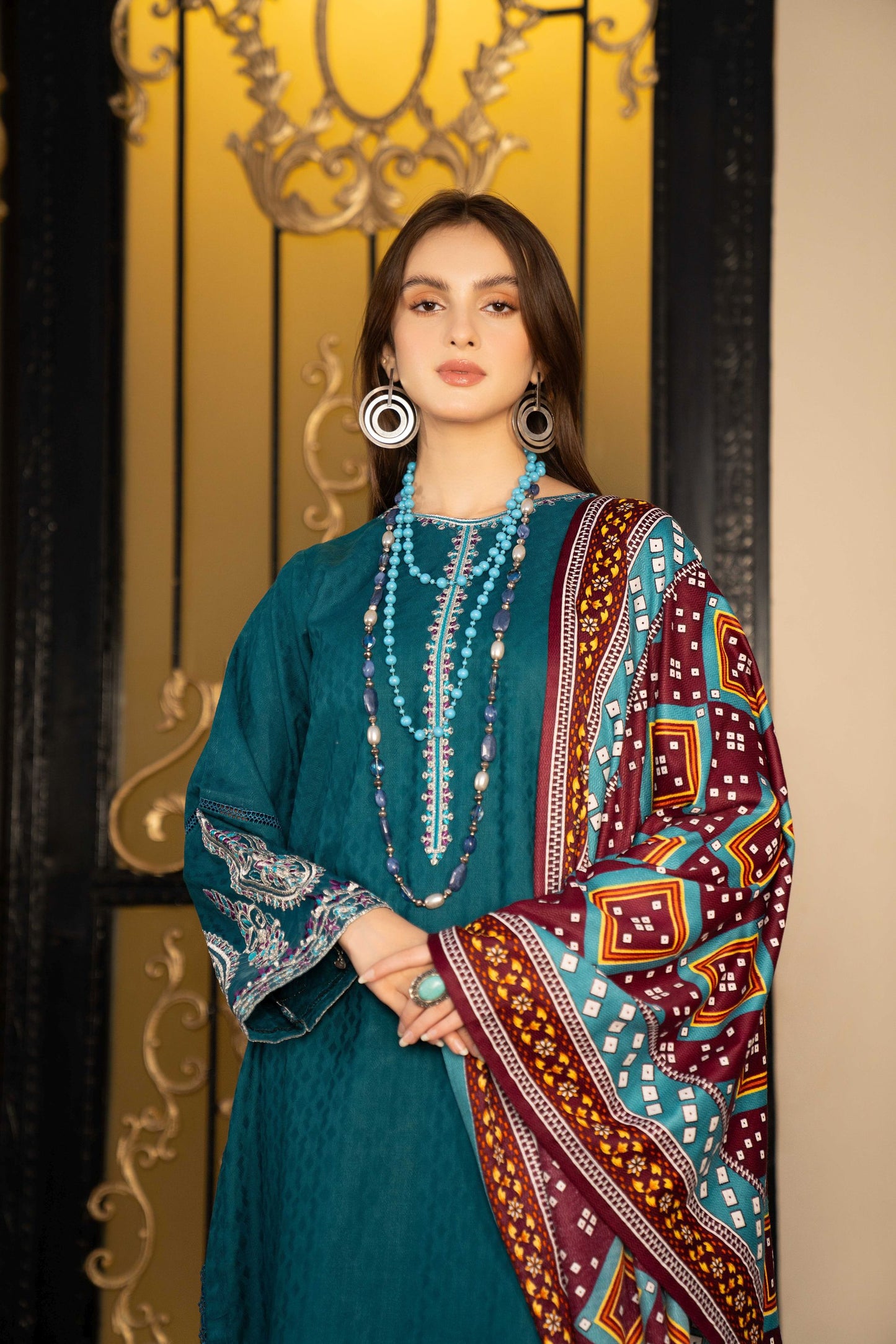 3pc Wool Shawl Collectoin by Aabpara ABV5
