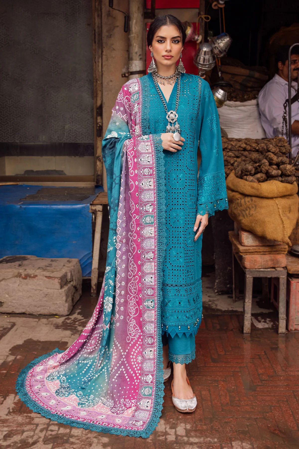 Nureh Winter Khaddar Bazaar Collection NE47