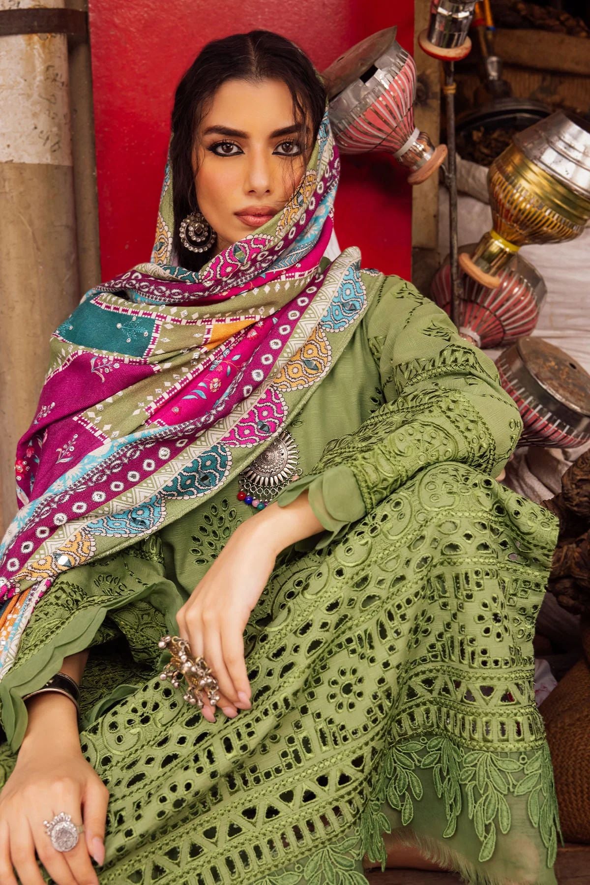 Nureh Winter Khaddar Bazaar Collection NE48