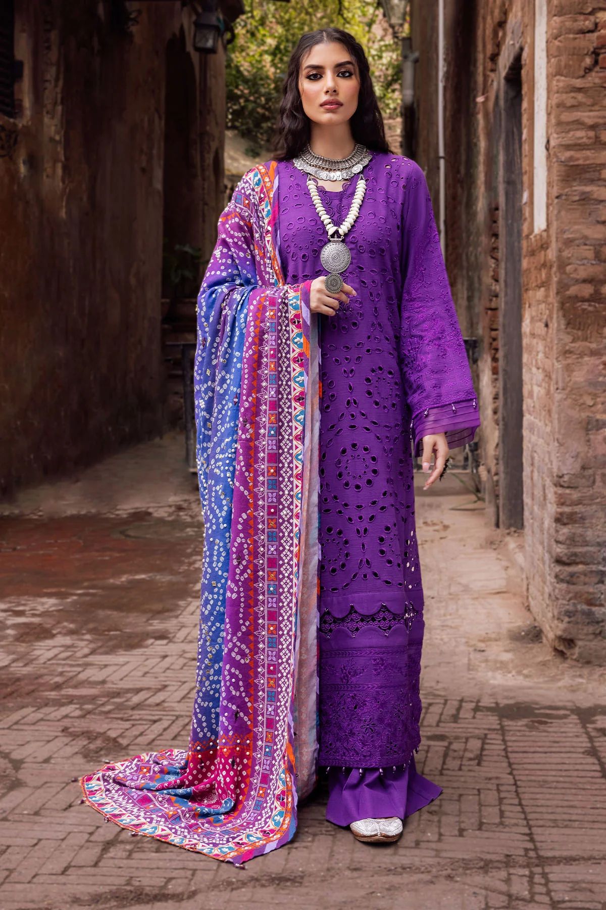 white christmas dresses Winter Collection - Charizma - Aniqa - Emb Khaddar main image 0