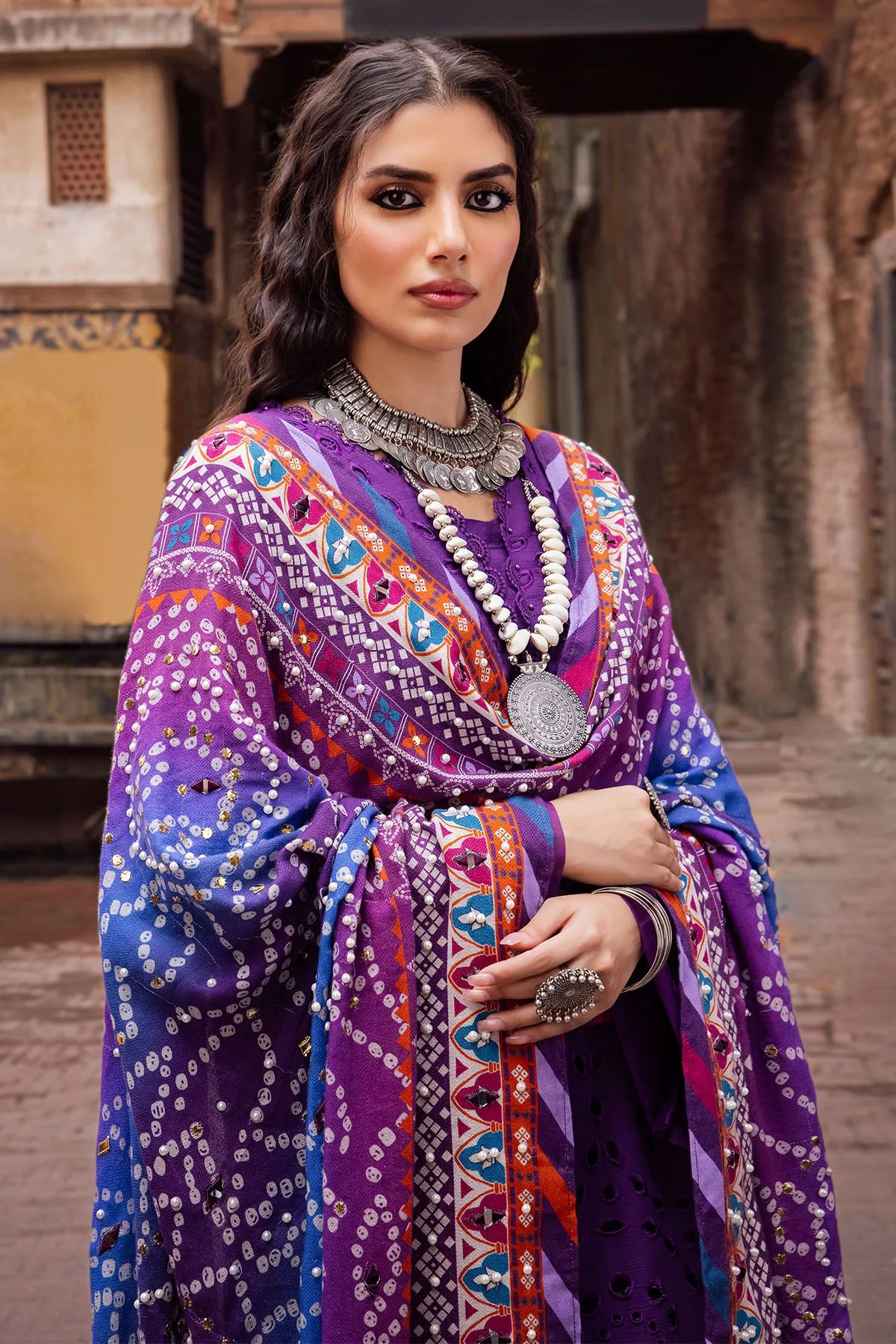 Nureh Winter Khaddar Bazaar Collection NE50