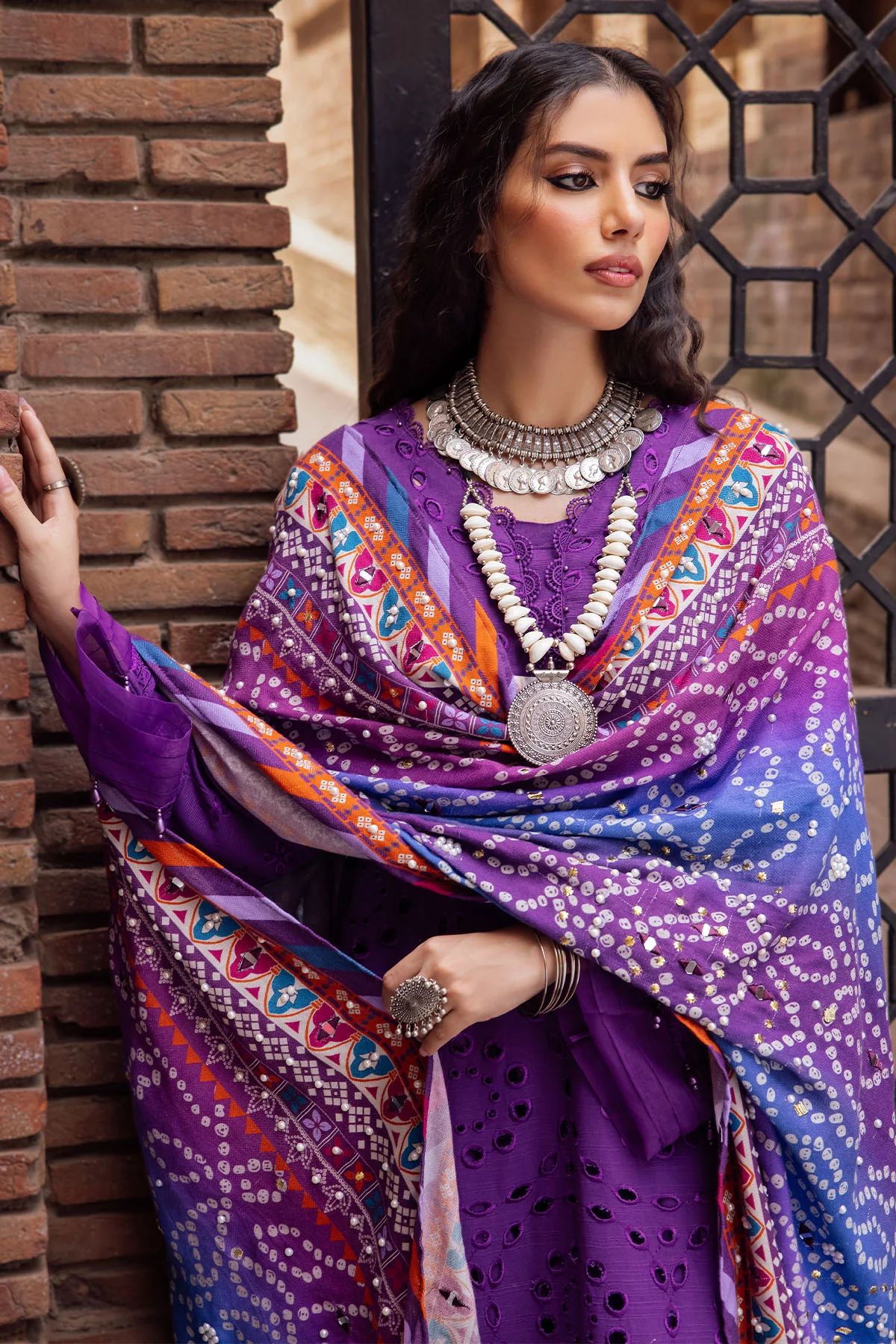 Nureh Winter Khaddar Bazaar Collection NE50
