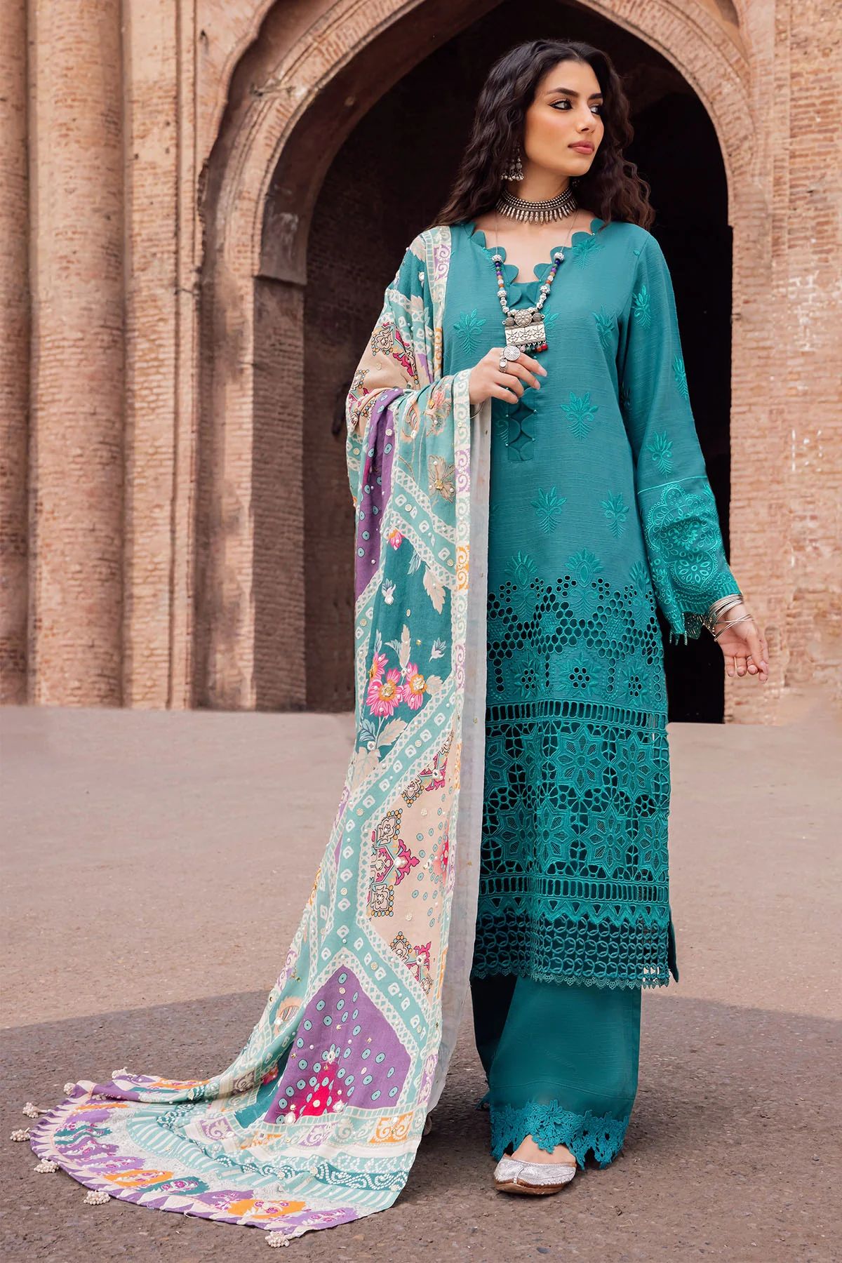Nureh Winter Khaddar Bazaar Collection NE51