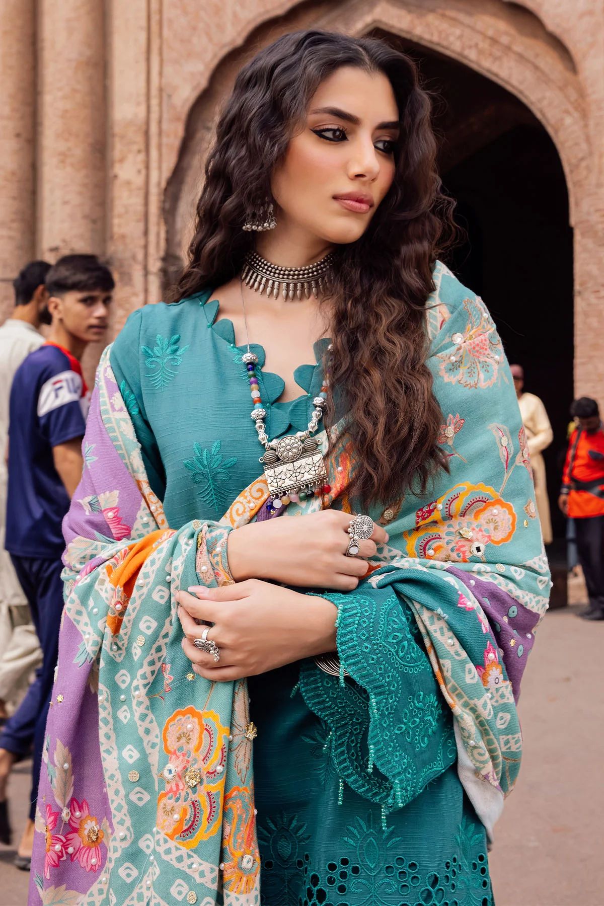 Nureh Winter Khaddar Bazaar Collection NE51