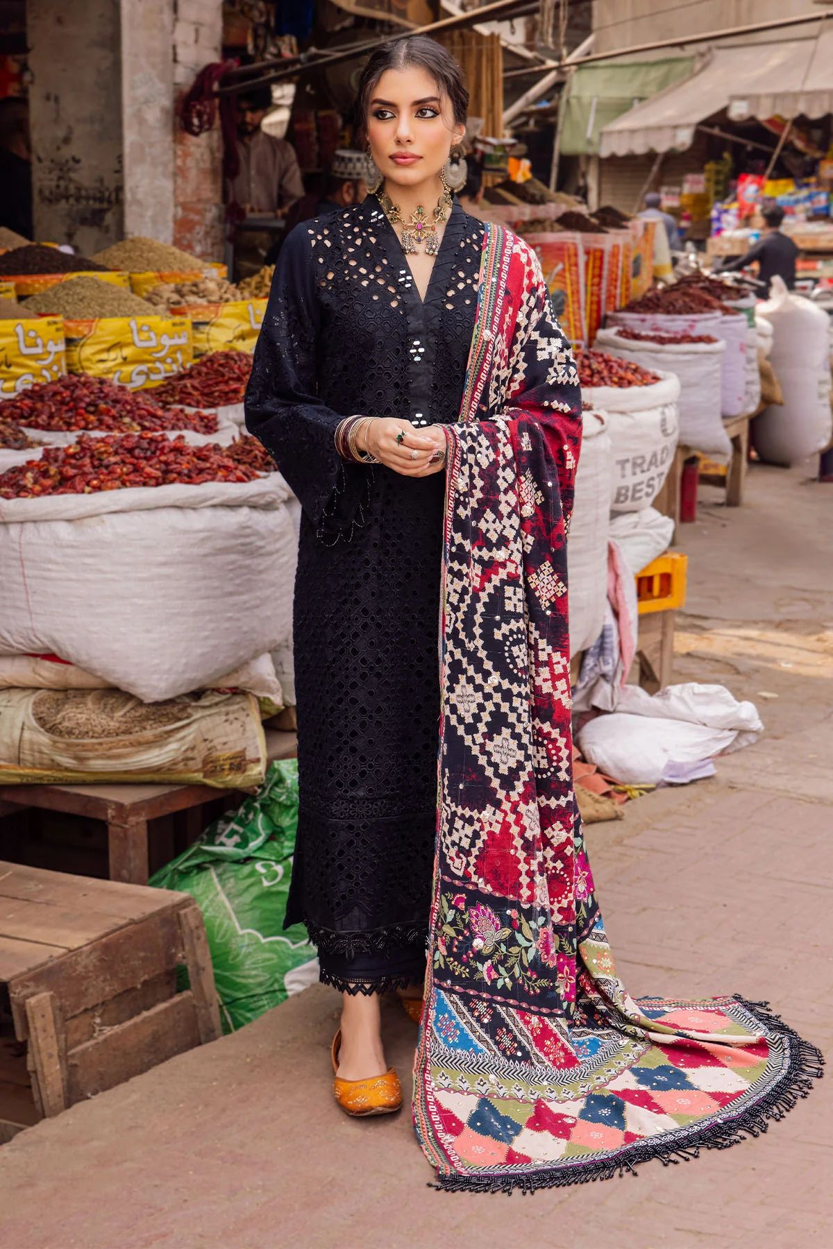 Nureh Winter Khaddar Bazaar Collection NE52