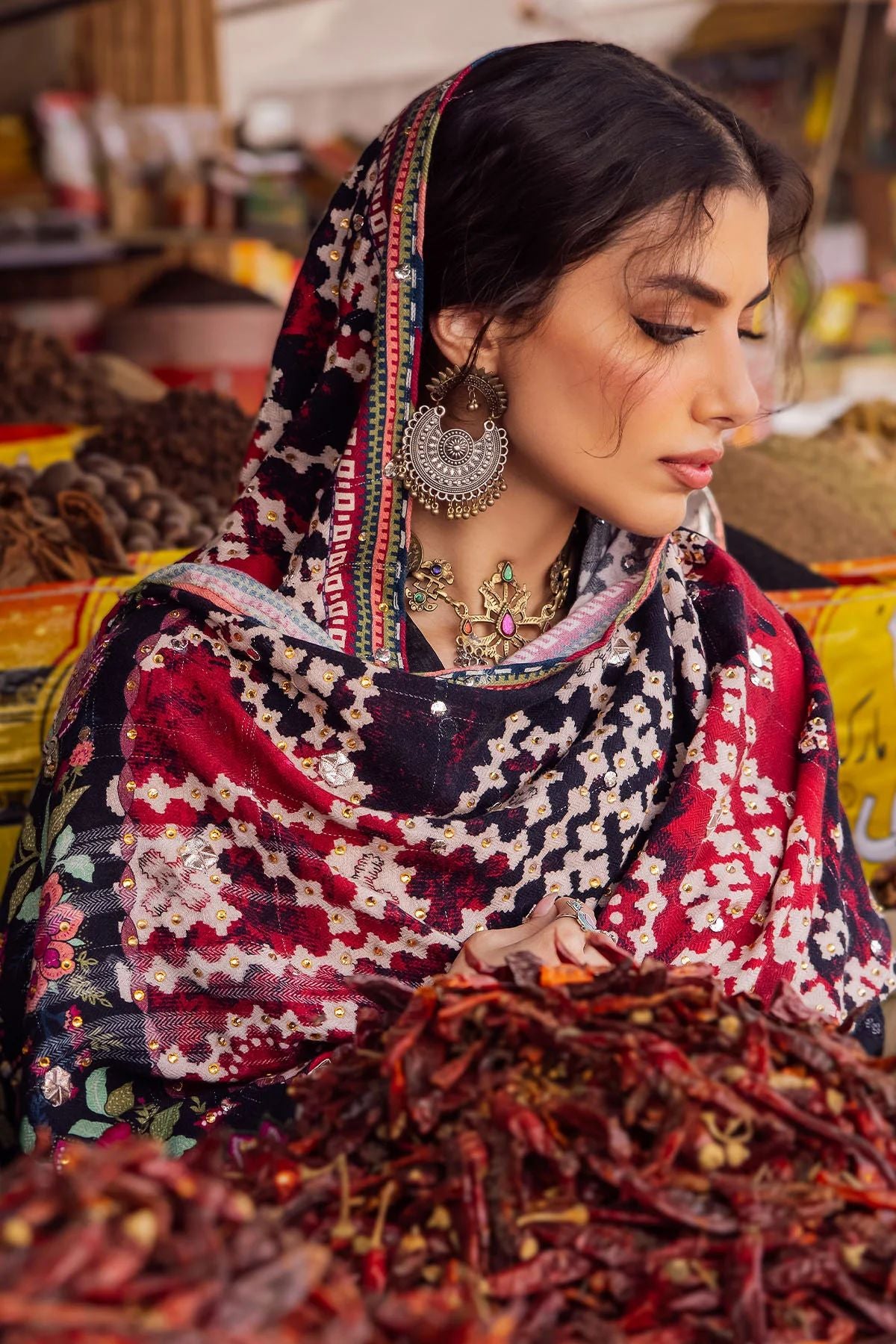 Nureh Winter Khaddar Bazaar Collection NE52