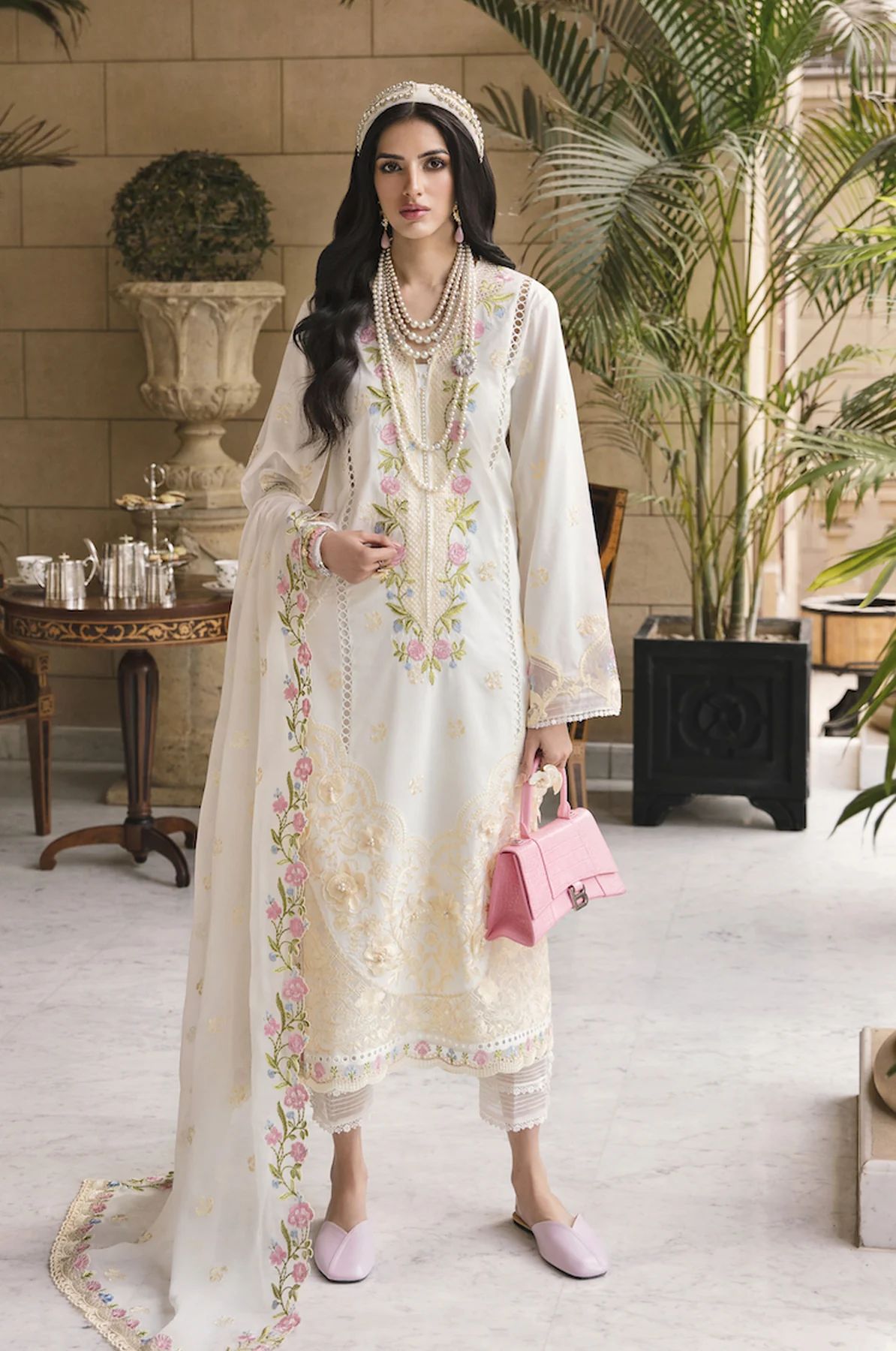 Sable Swiss Luxury Embroidered Lawn 12