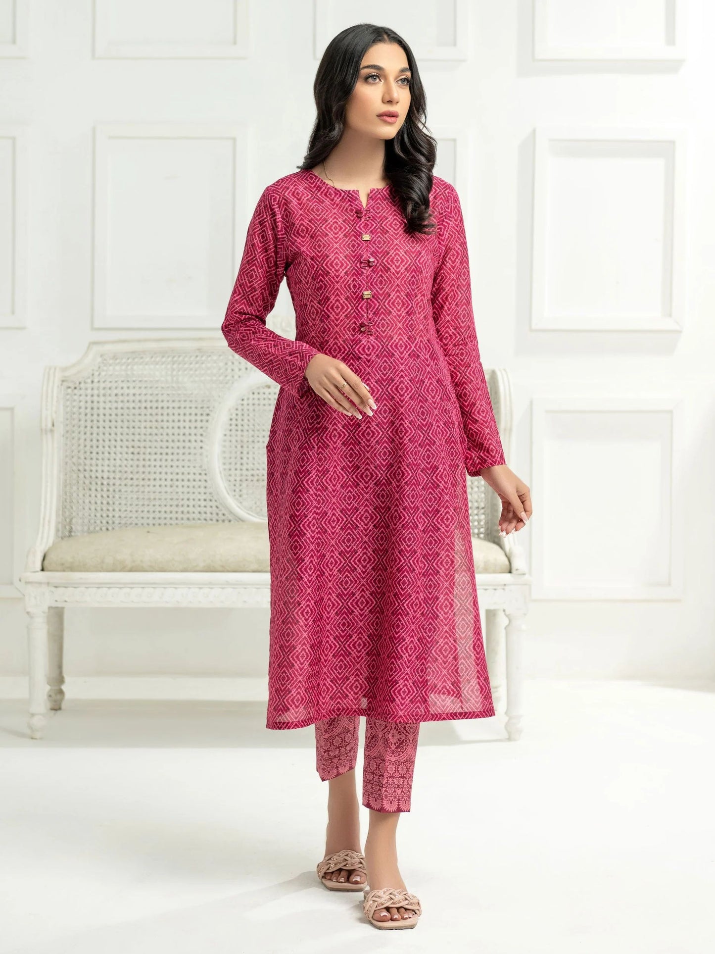 2pc Ready to Wear Dress by Limelight U2574-Red