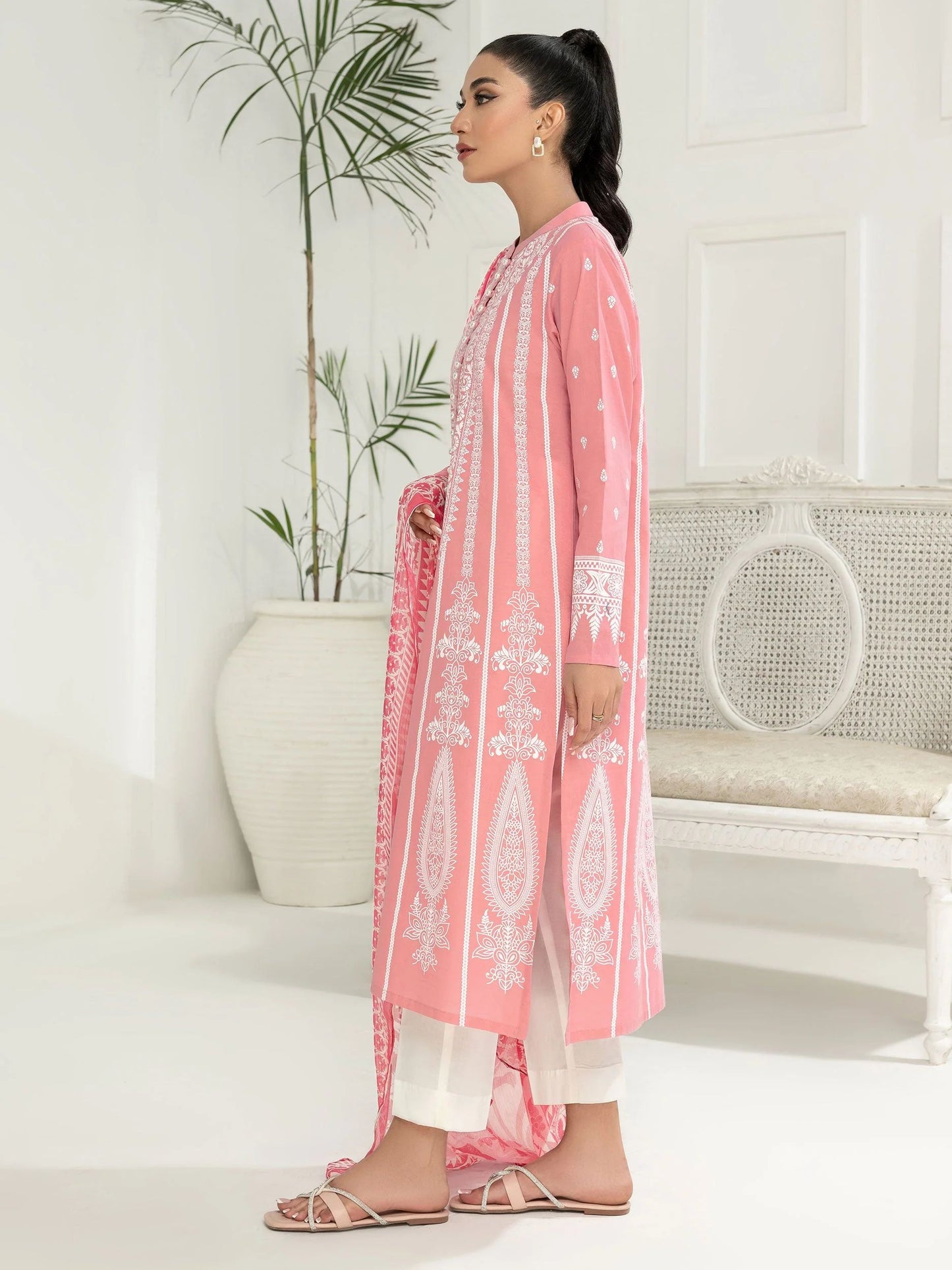 3pc Ready to Wear Dress by Limelight U2773-Pink