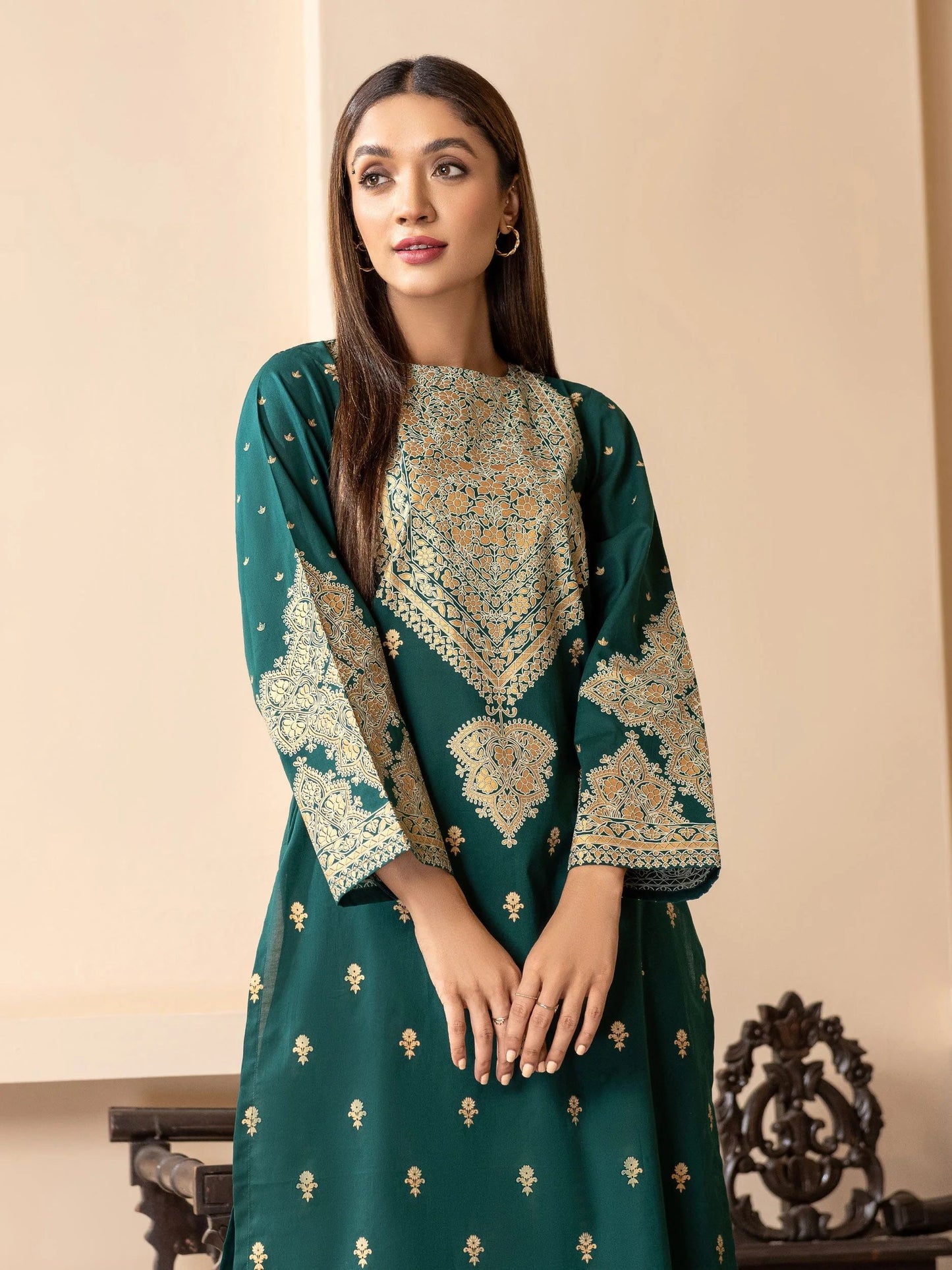 2pc Ready to Wear Dress by Limelight U2787-Green