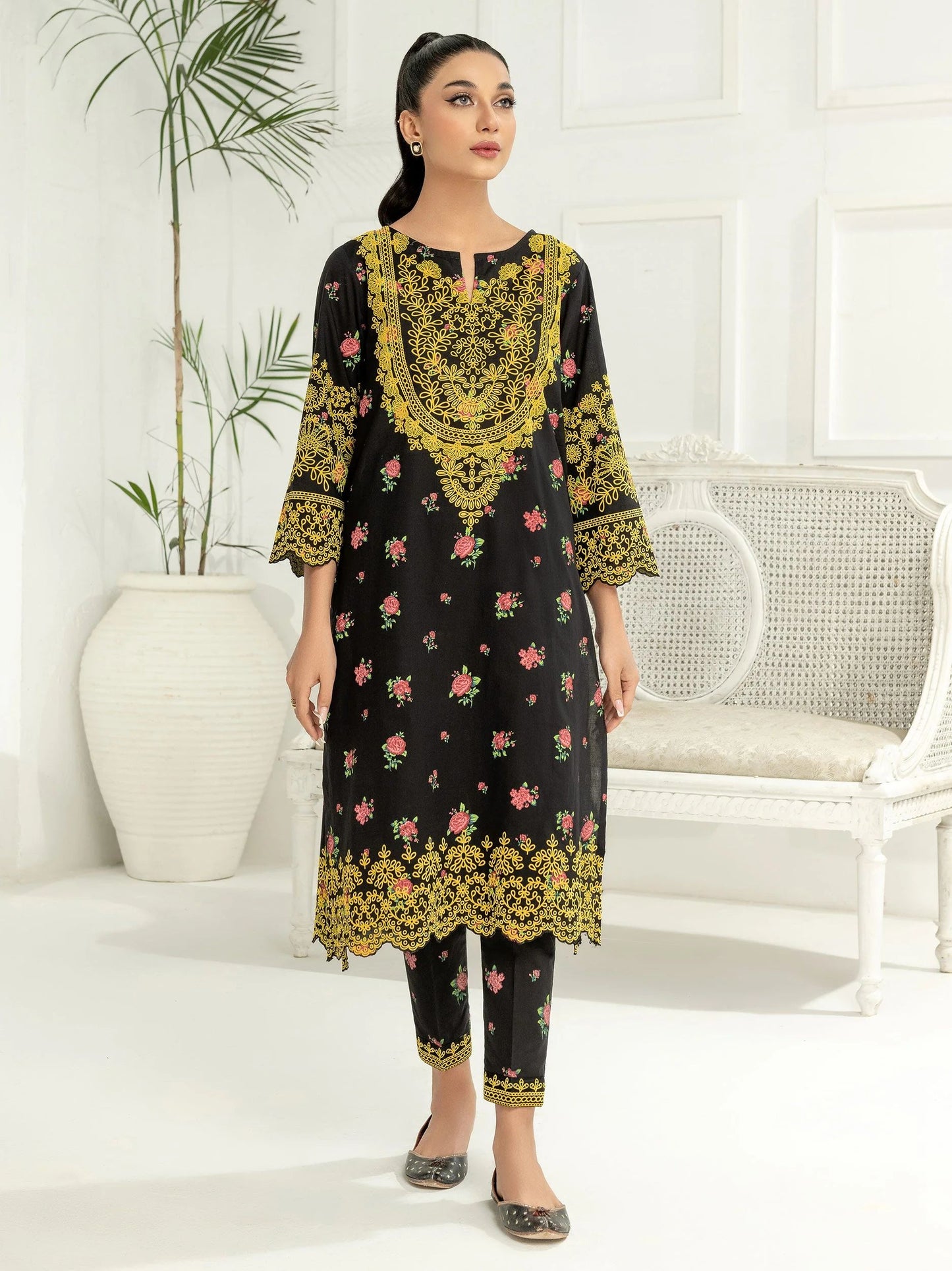 3pc Ready to Wear Dress by Limelight U2789-Plum