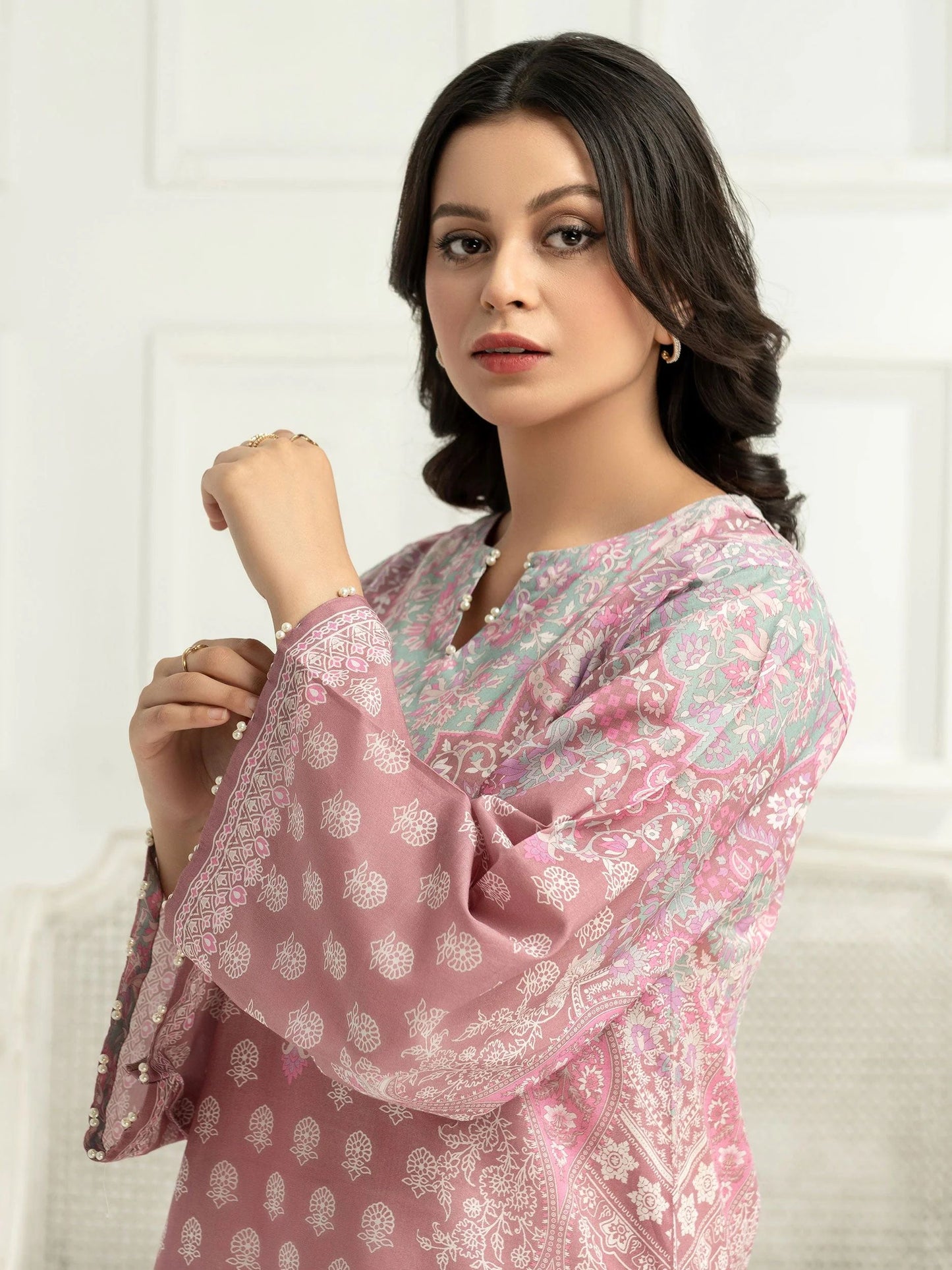 2pc Ready to Wear Dress by Limelight U2879-Tea Pink