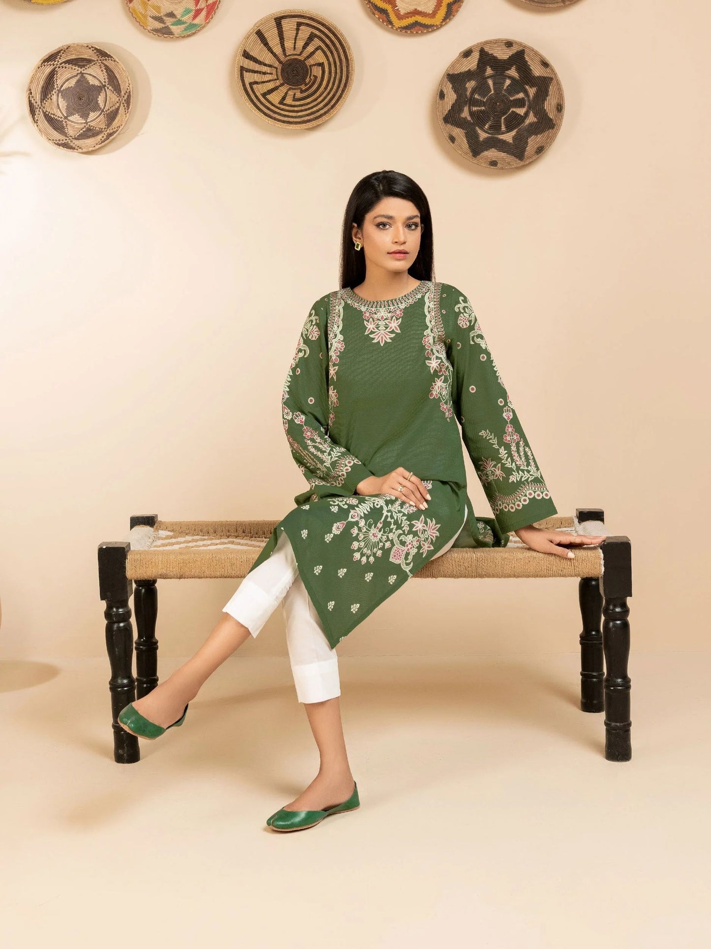 2pc Ready to Wear Dress by Limelight U2884-Green