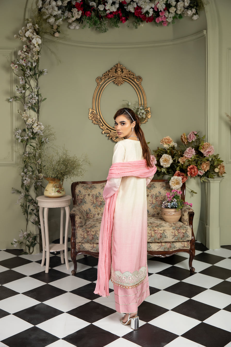 3pc Rawsilk Handwork Dress by Ain 21