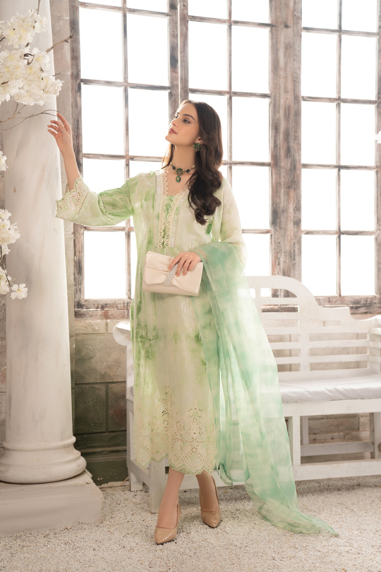 3pc Lawn Dress by Aabpara 09