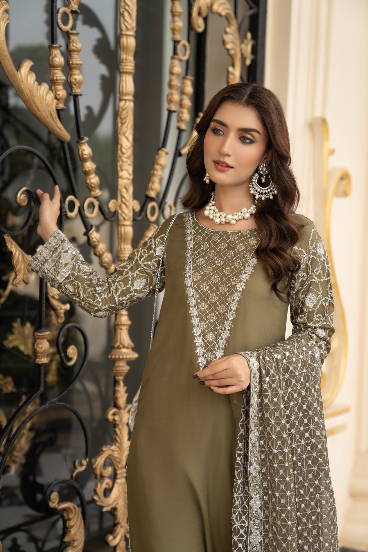 3pc Linen Ready to Wear Dress by DressCode DCL7