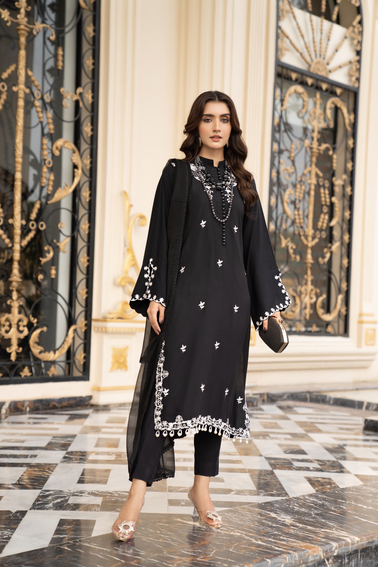 3pc Linen Ready to Wear Dress by DressCode DCL1