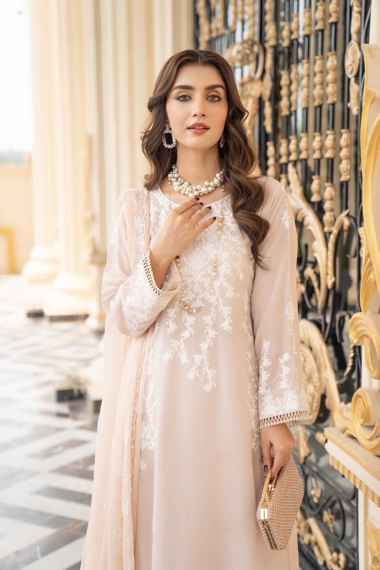 3pc Linen Ready to Wear Dress by DressCode DCL8