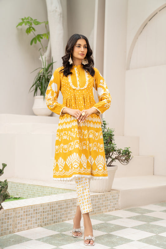 2pc Khadar Printed Dress by Dress Code 06