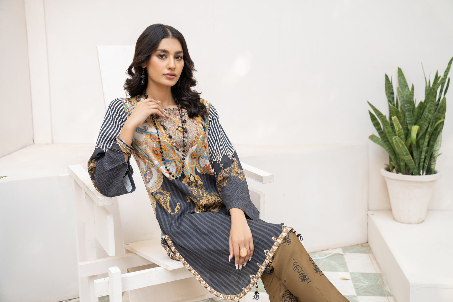 2pc Khadar Printed Dress by DressCode 08