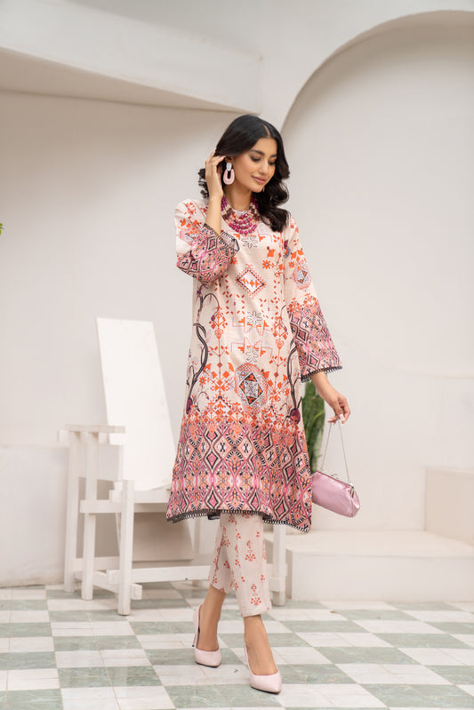 2pc Khadar Printed Dress by DressCode 02