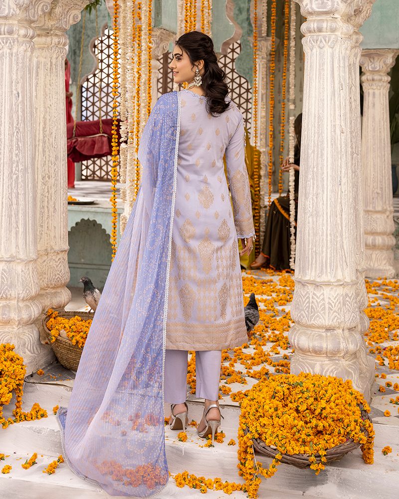Zeenat-e-Eid Jacquard Lawn Collection by Mona MZE1
