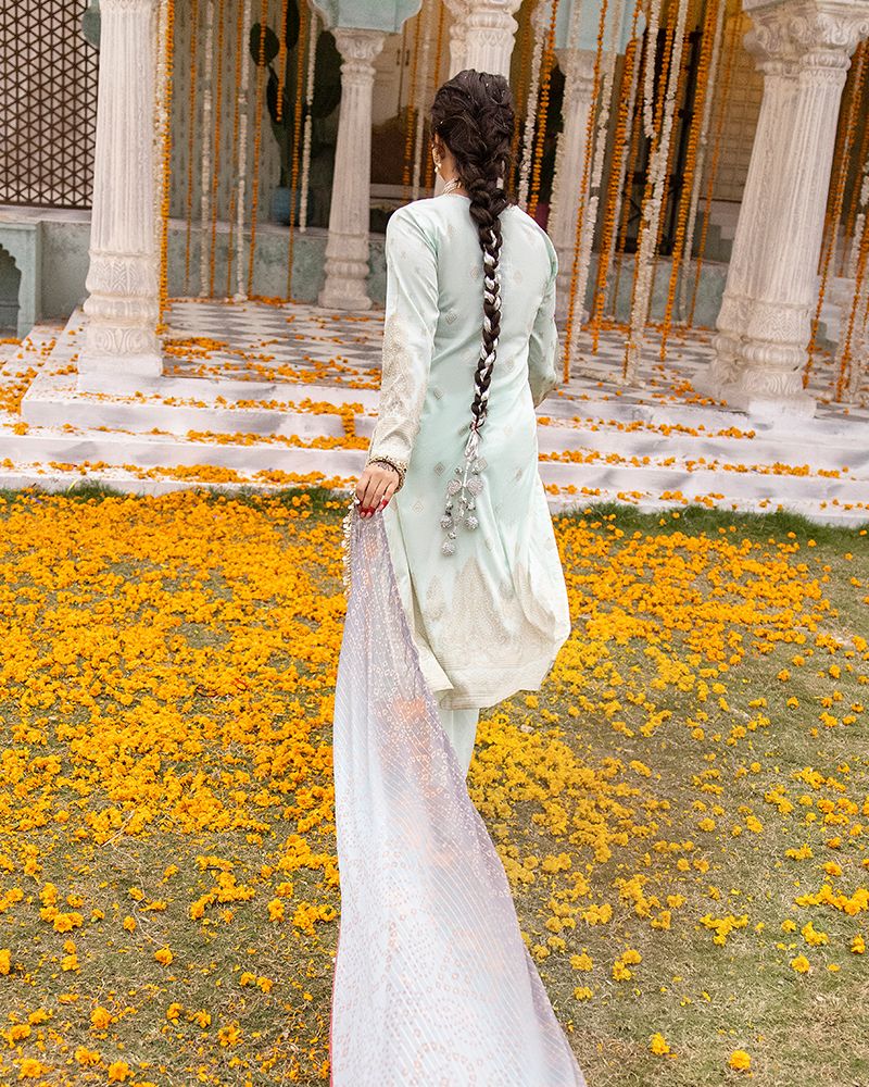 Zeenat-e-Eid Jacquard Lawn Collection by Mona MZE5