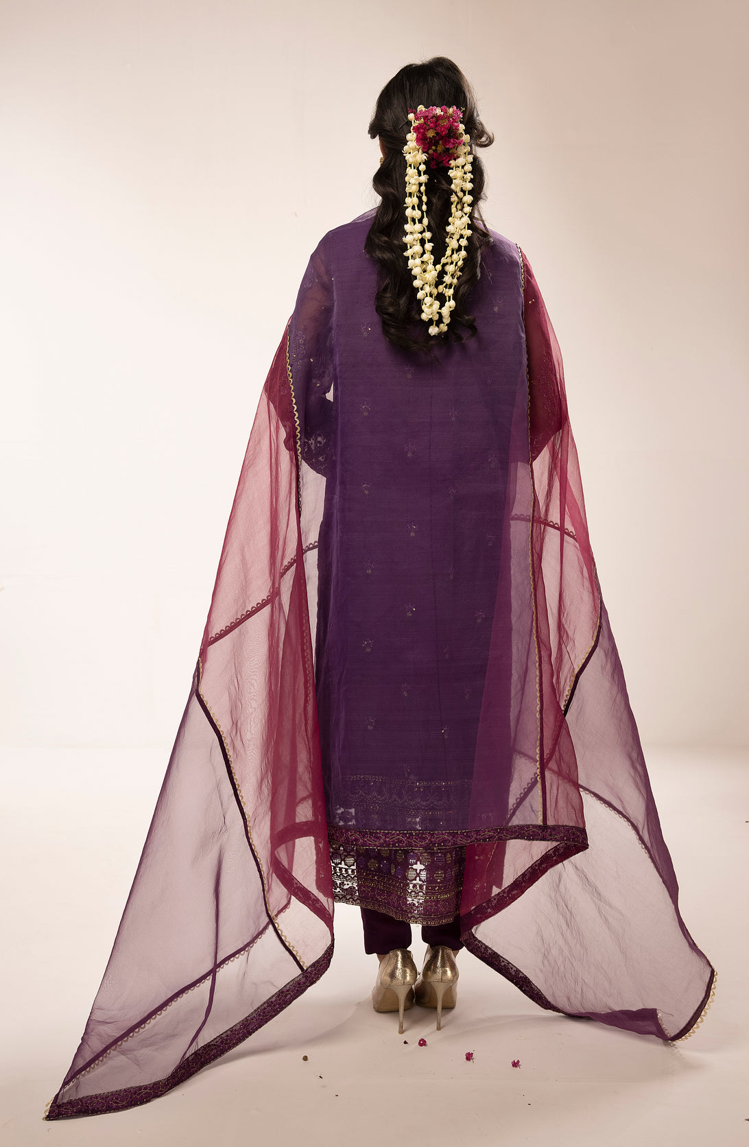 3pc Embroidered Dress by Hemlime A02