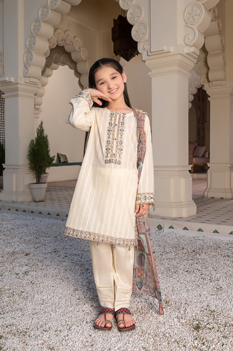 3pc Cotton Girls Dress MCE2
