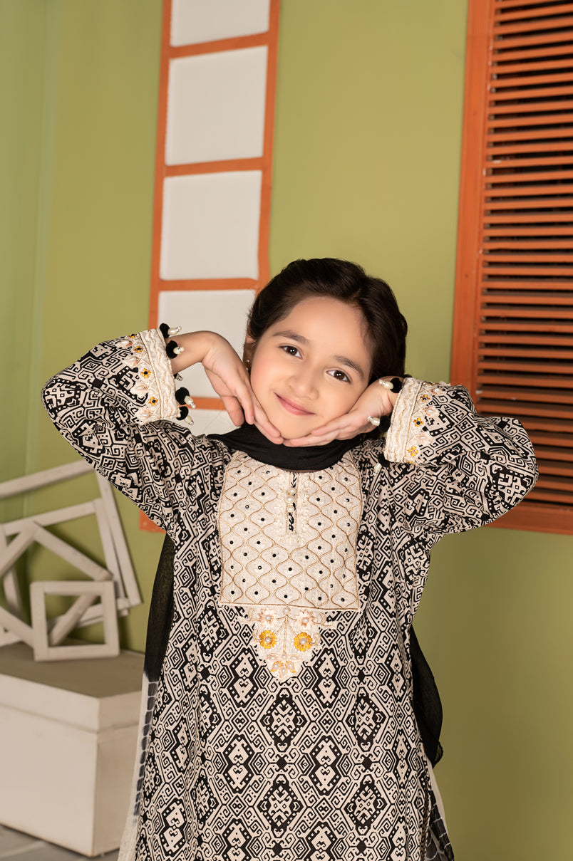 3pc Cotton Girls Dress MCE3