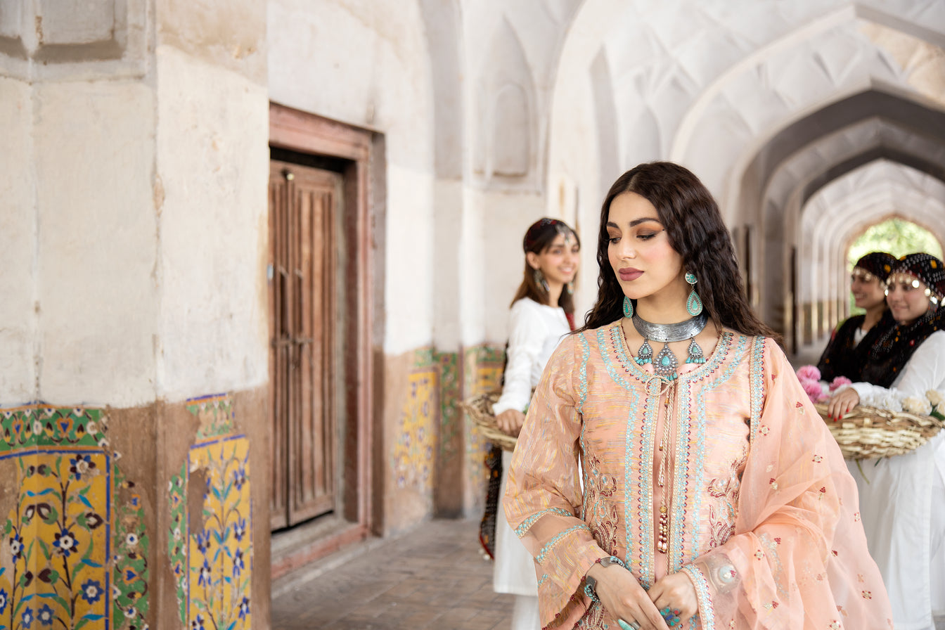Sakeena Hasan Cotton Jacquard Women Dress 02