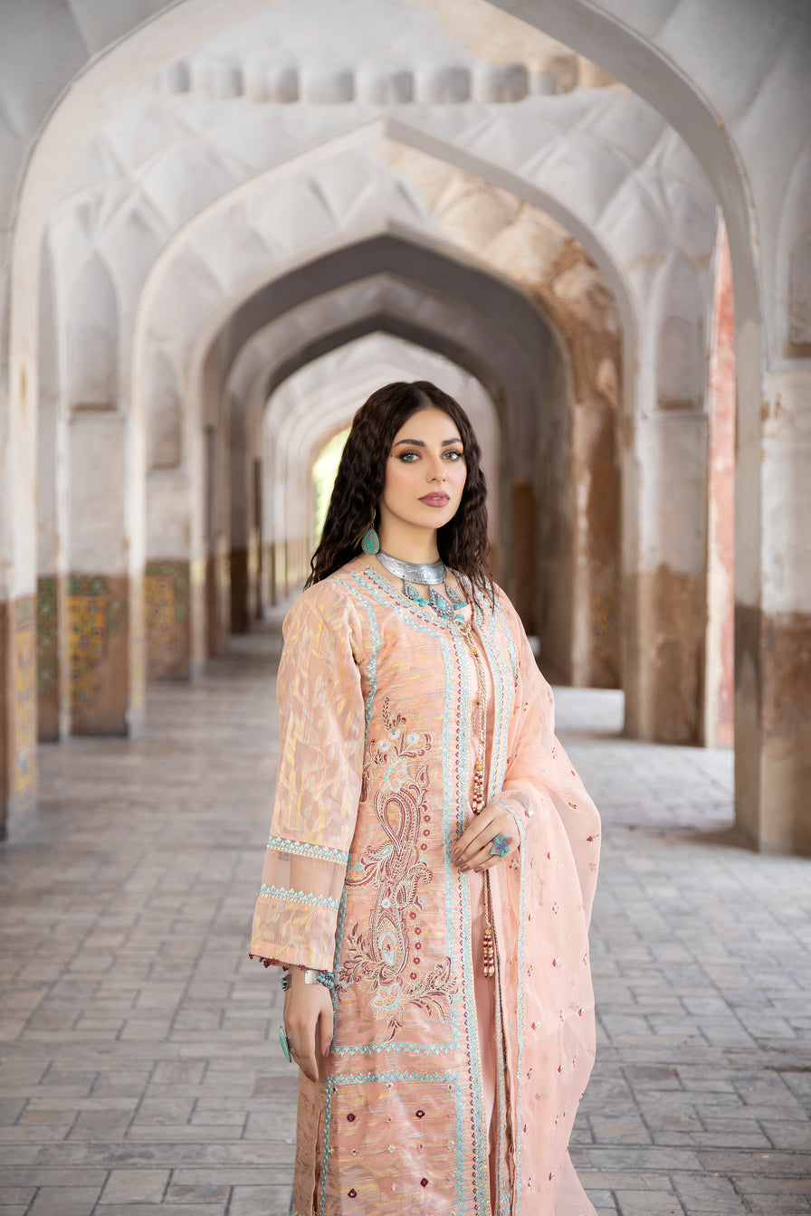 Sakeena Hasan Cotton Jacquard Women Dress 02