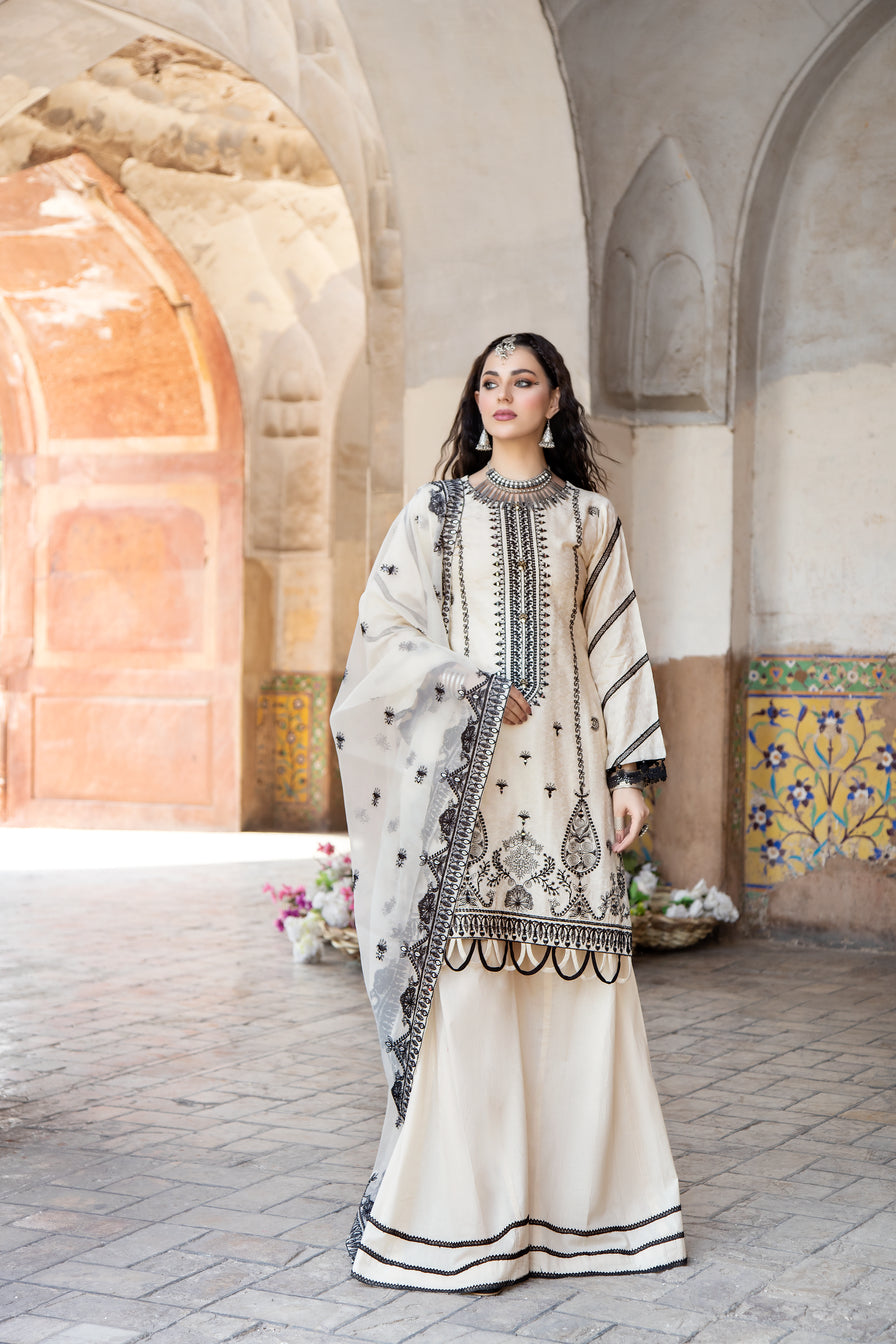 Sakeena Hasan Cotton Jacquard Women Dress 03