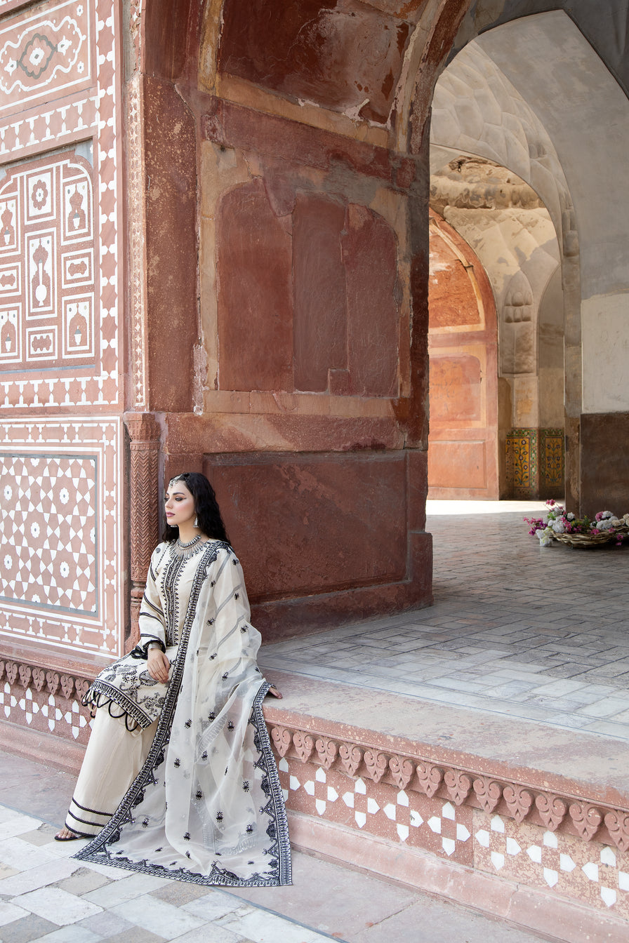 Sakeena Hasan Cotton Jacquard Women Dress 03