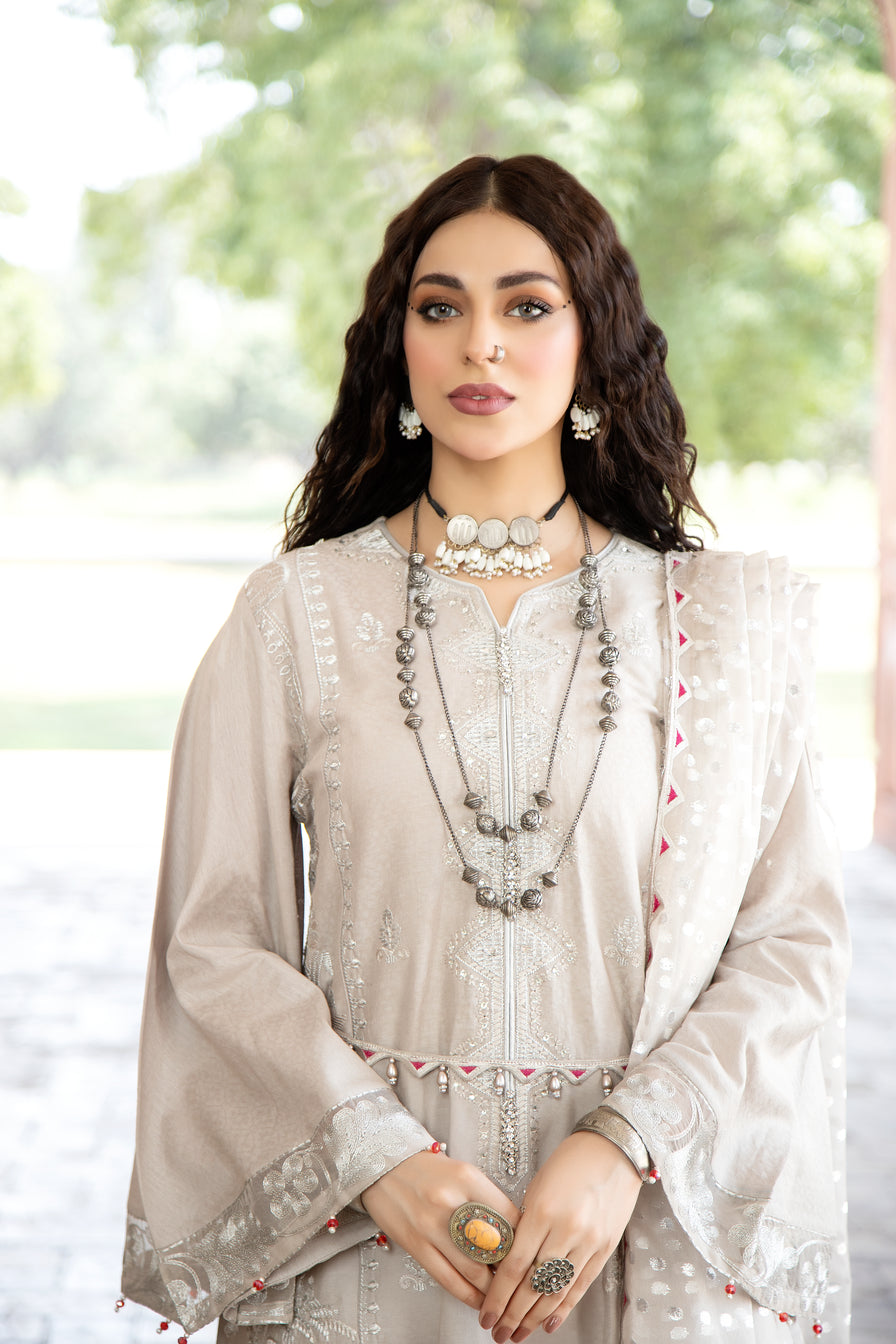 Sakeena Hasan Cotton Jacquard Women Dress 01
