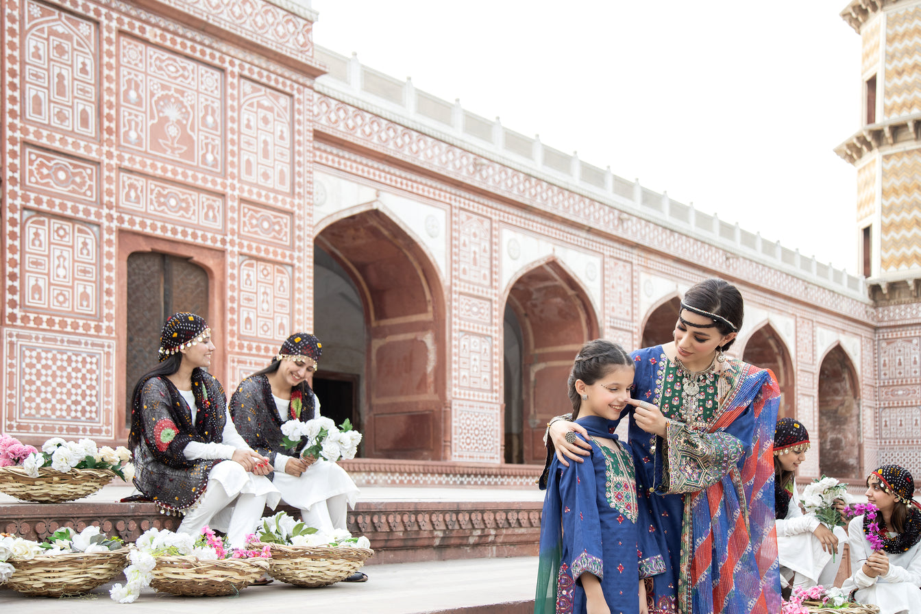 Sakeena Hasan Cotton Jacquard Girls Dress 06