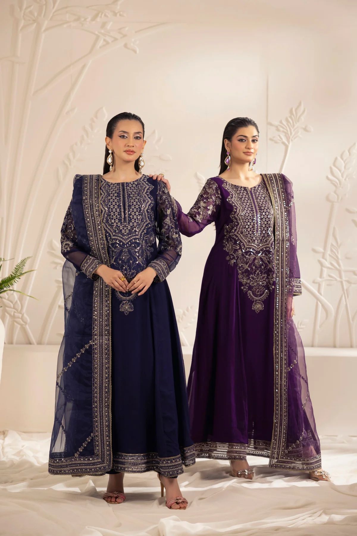 Mohagni 3pc Ready to Wear Chiffon Suit 2025 Collection Muse17