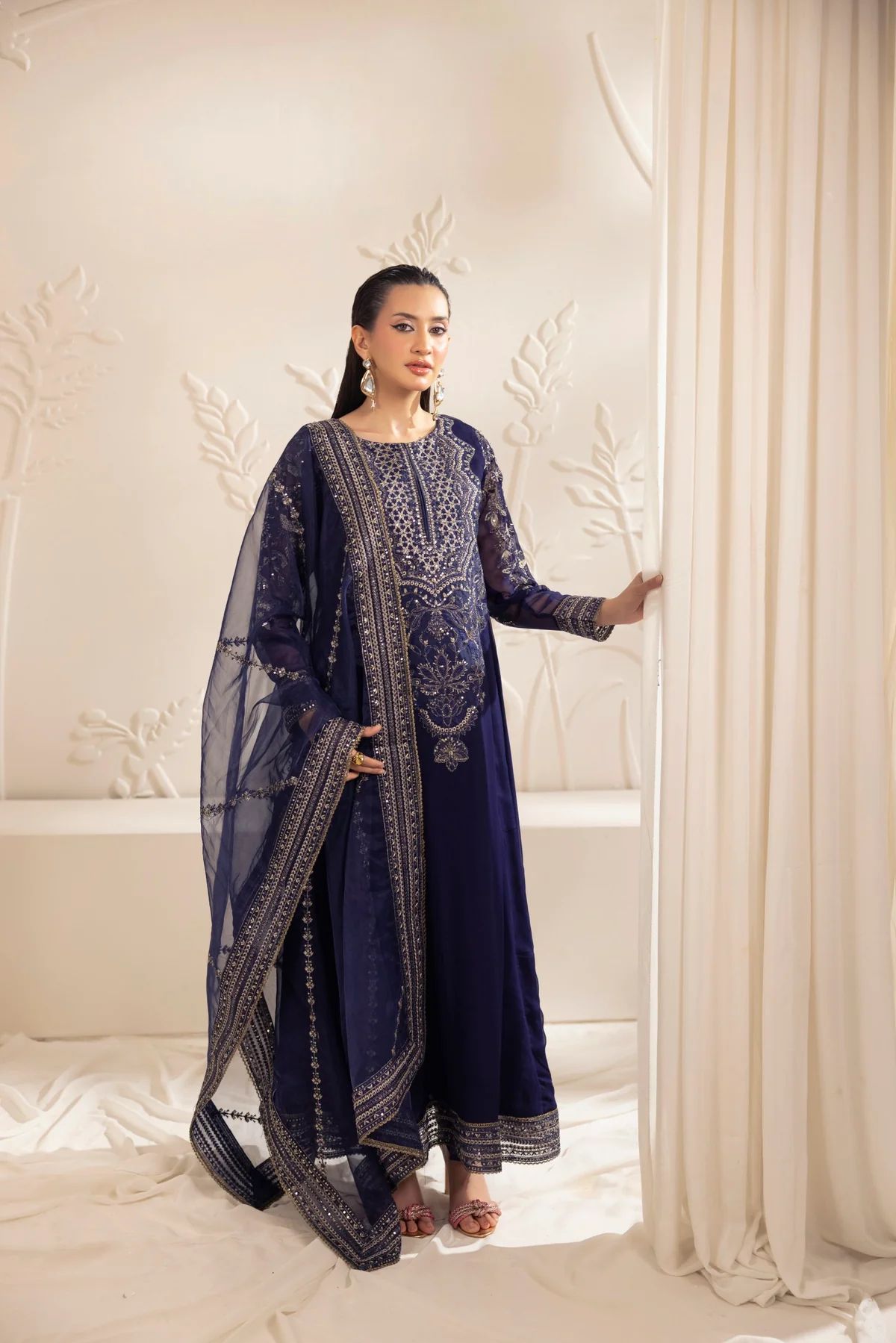 Mohagni 3pc Ready to Wear Chiffon Suit 2025 Collection Muse17