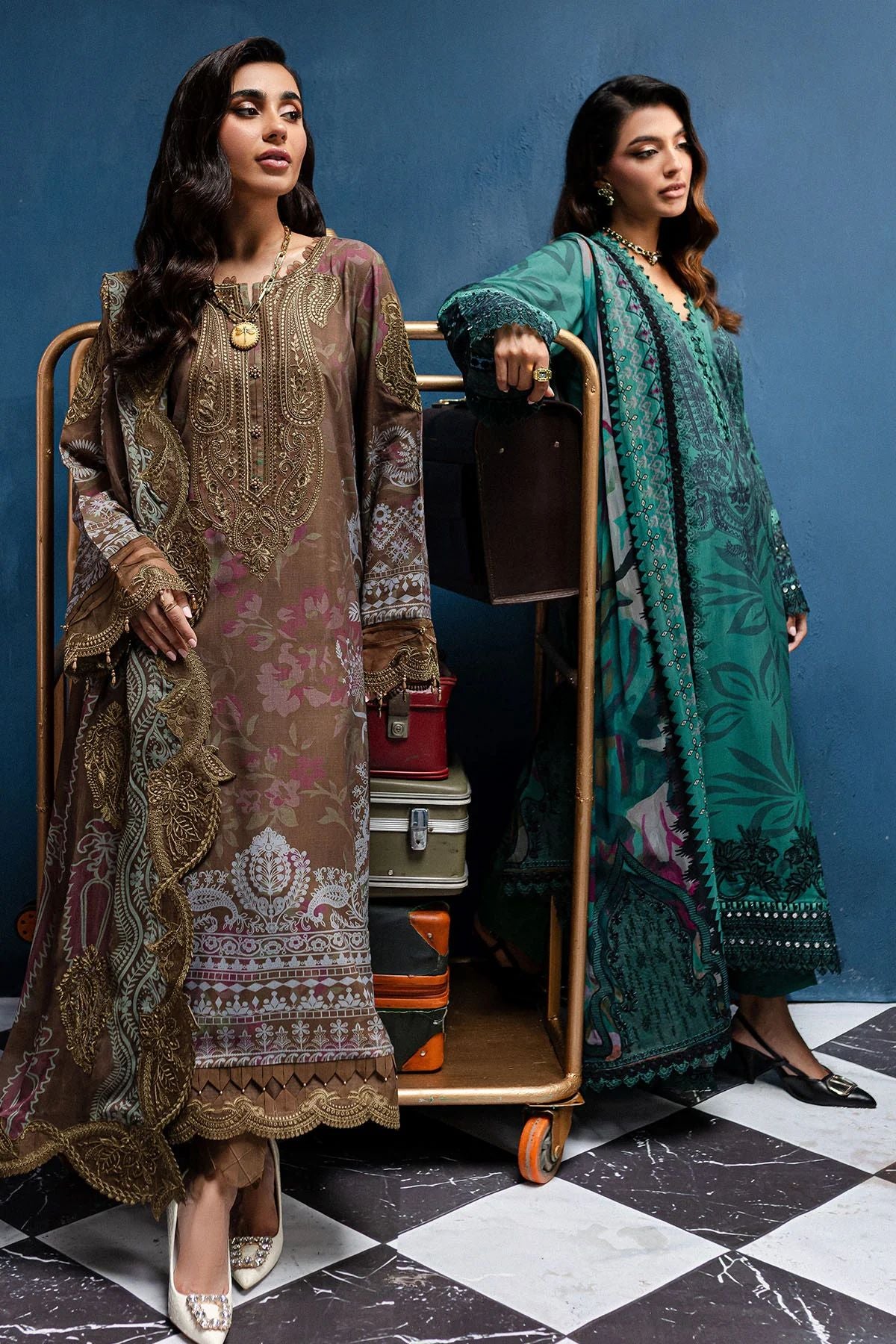 Nureh Gardenia Winter Collection -Women Linen Slub Dresses GS-163