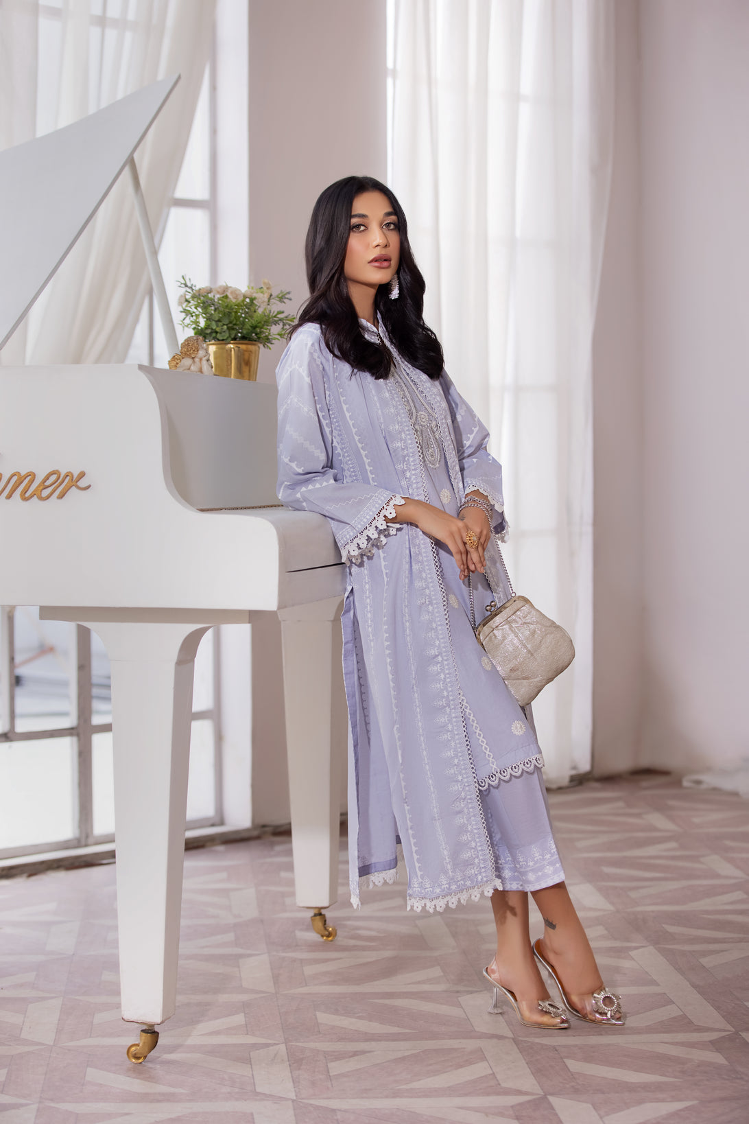 ZAIWA 2pc Embroidered Gown Dress 04