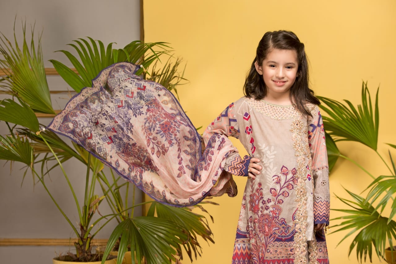 Kids Luxury Eid Lawn Ready to Wear Collection by Simrans CS-2012