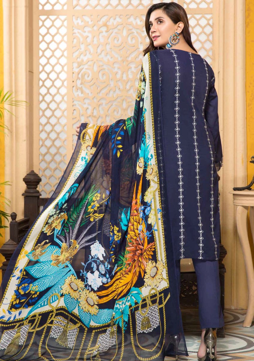 Lawn Embroidered Ready to Wear Collection by Simrans 01