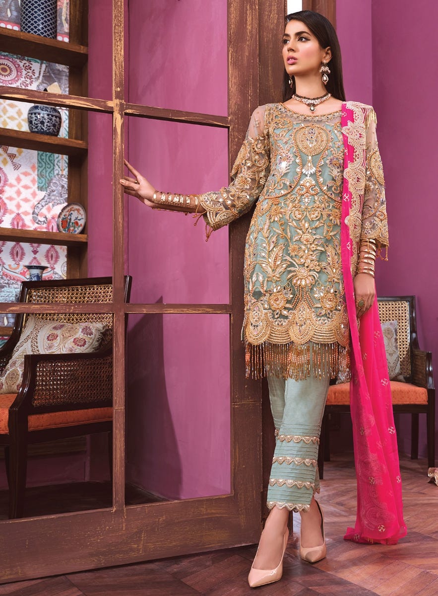 Luxury Chiffon Embroidered Collection by Simrans 09