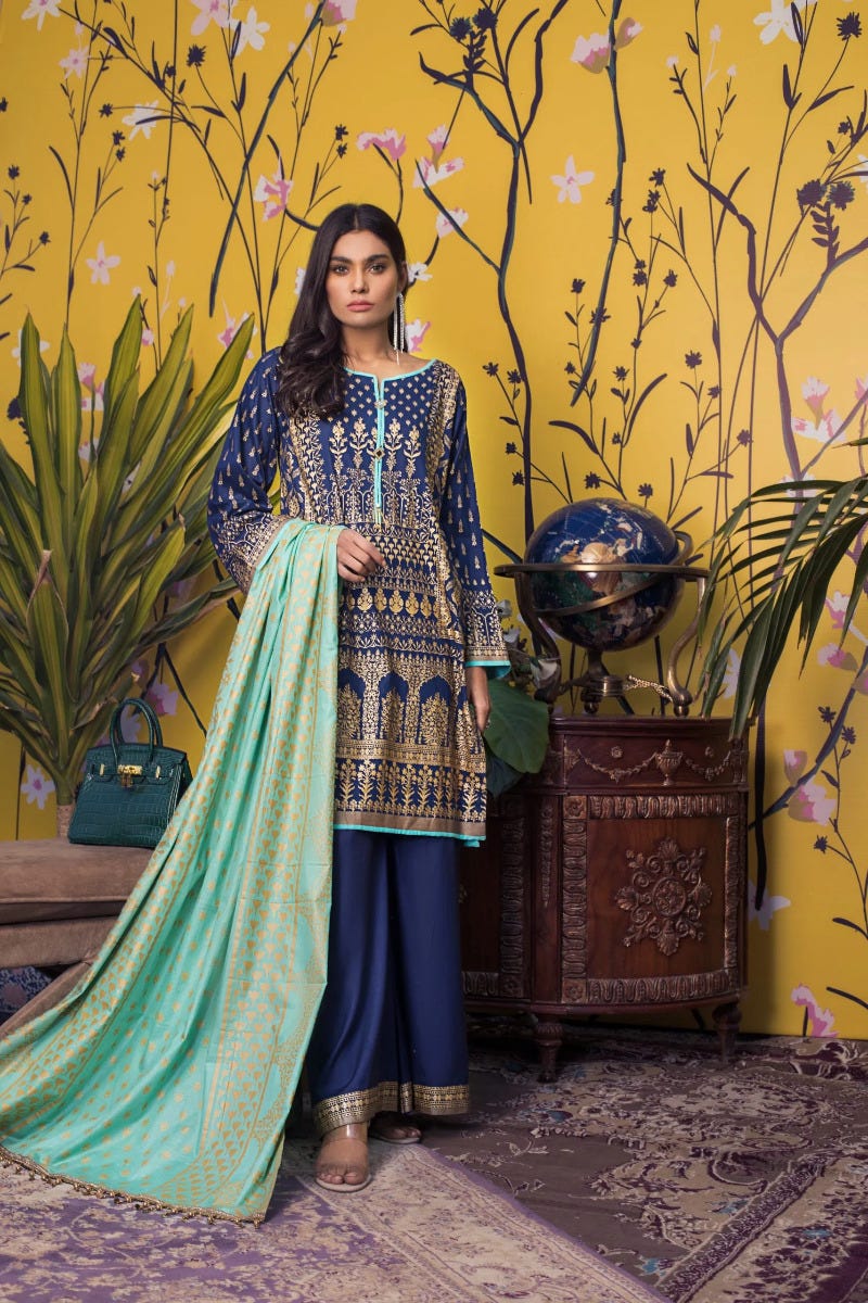 Ready to Wear Banarsi Printed Lawn Collection by Zs Textiles B5-10