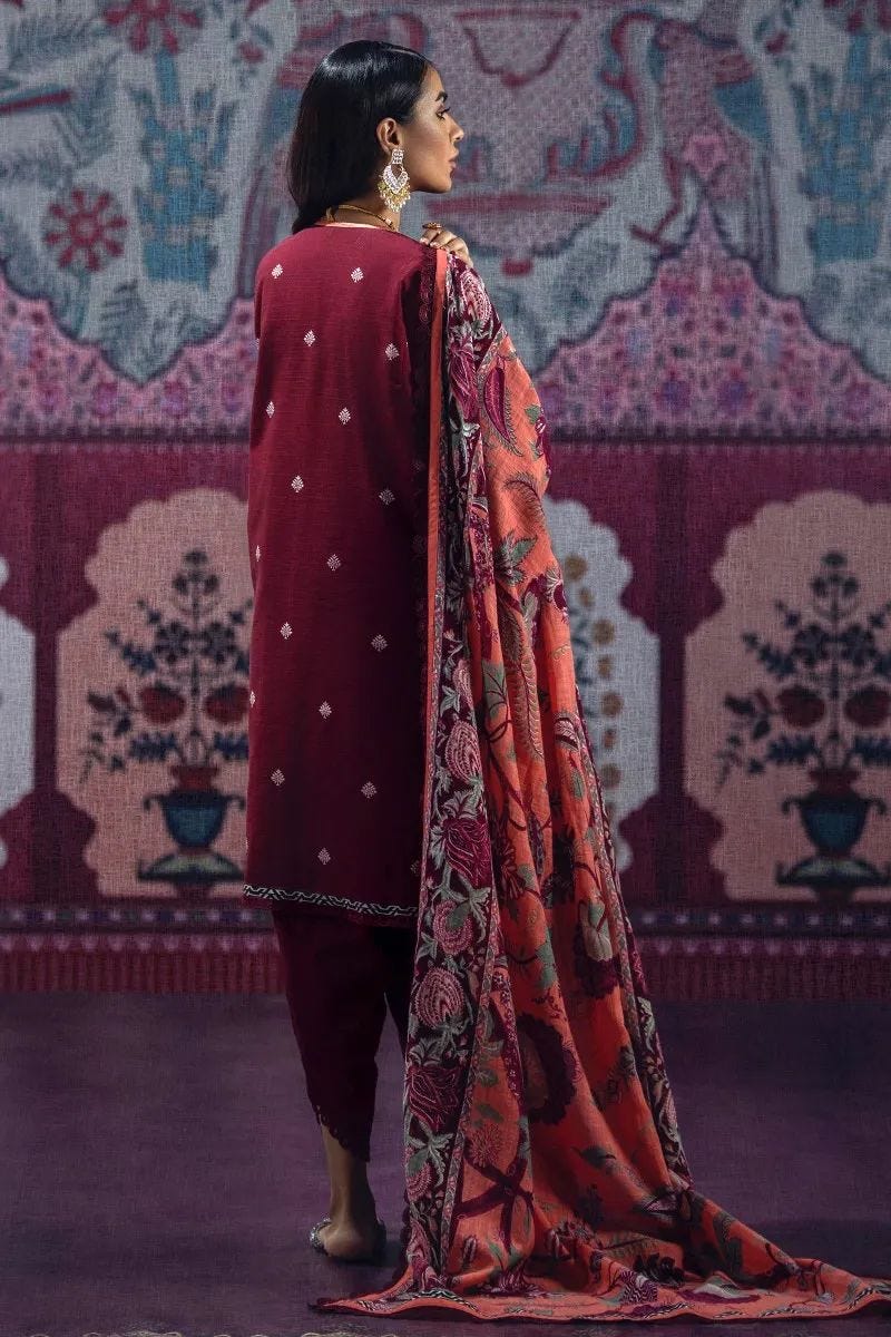 Sana Safinaz Mahay Ready to Wear 3 Pcs Winter Collection 12A