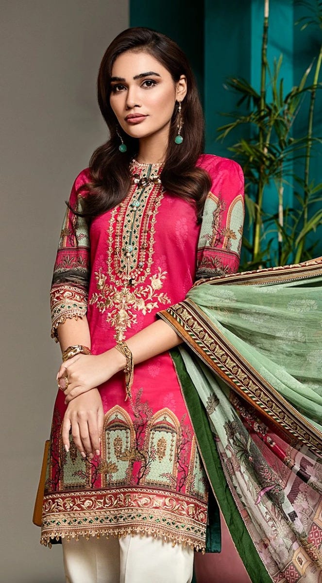 Luxury Ready to Wear Viva Lawn Collection of Anaya by Kiran Chaudhry 7B