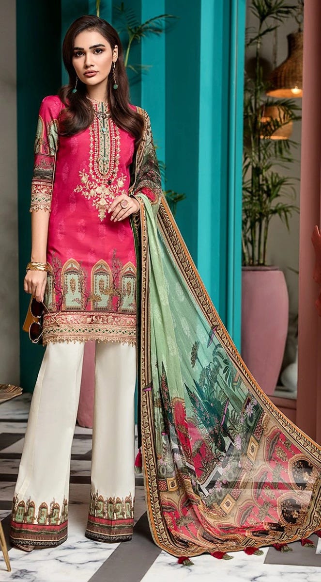 Luxury Ready to Wear Viva Lawn Collection of Anaya by Kiran Chaudhry 7B
