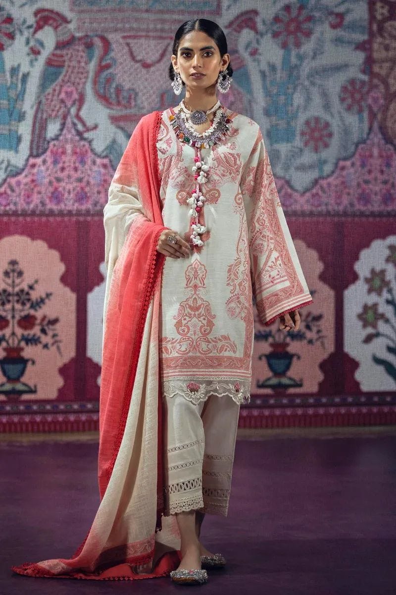 Sana Safinaz Mahay Ready to Wear 3 Pcs Winter Collection 14A